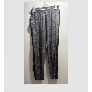 Rebecca Taylor, snake skin silk jogger pants with drawstring